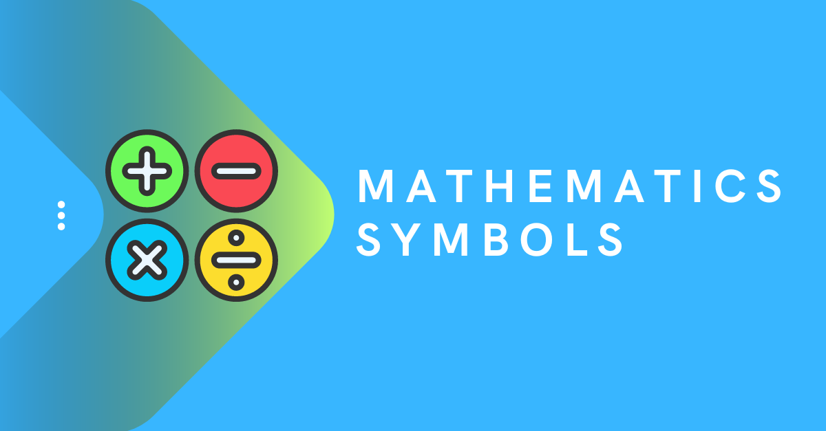 Mathematics symbols